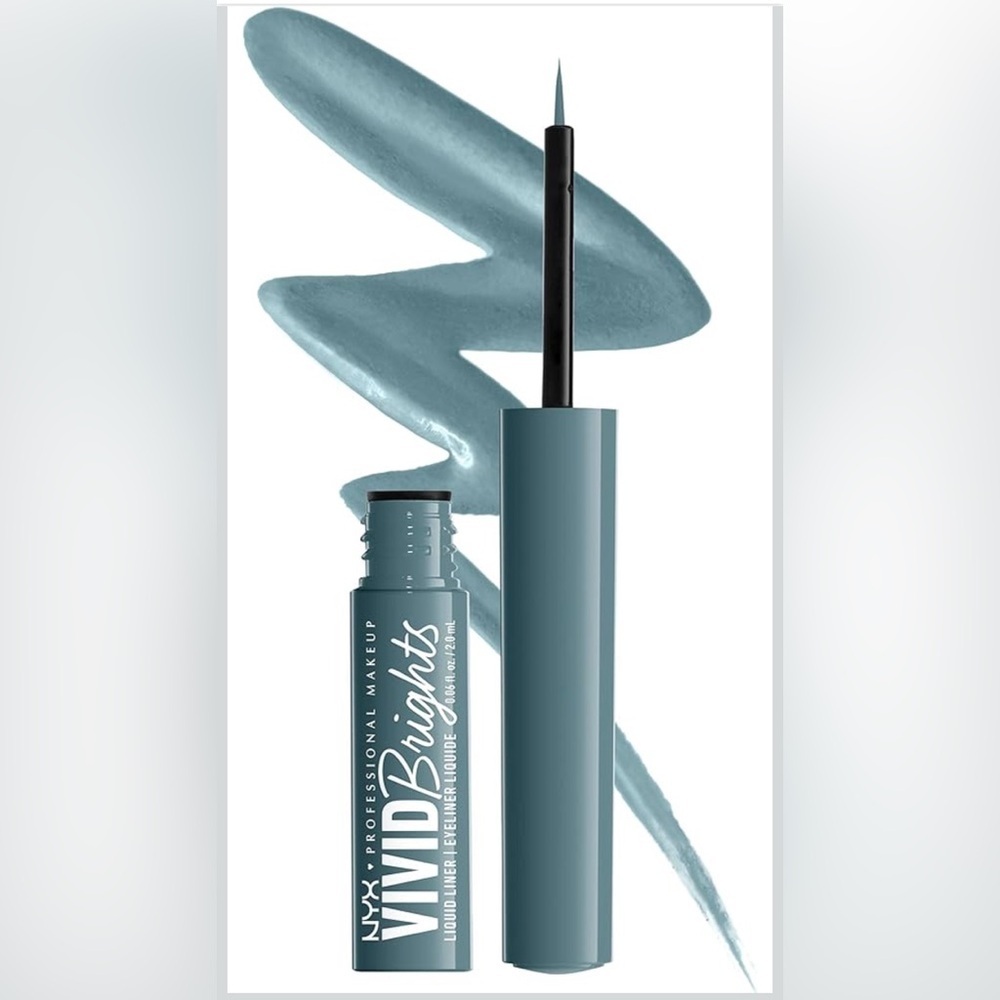 Cyan Simp | NYX Vivid Brights Liquid‎ Eyeliner - Teal